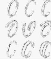 9x Zehenring-Fussschmuck-elegant-sexy-Schmuck-Sommer