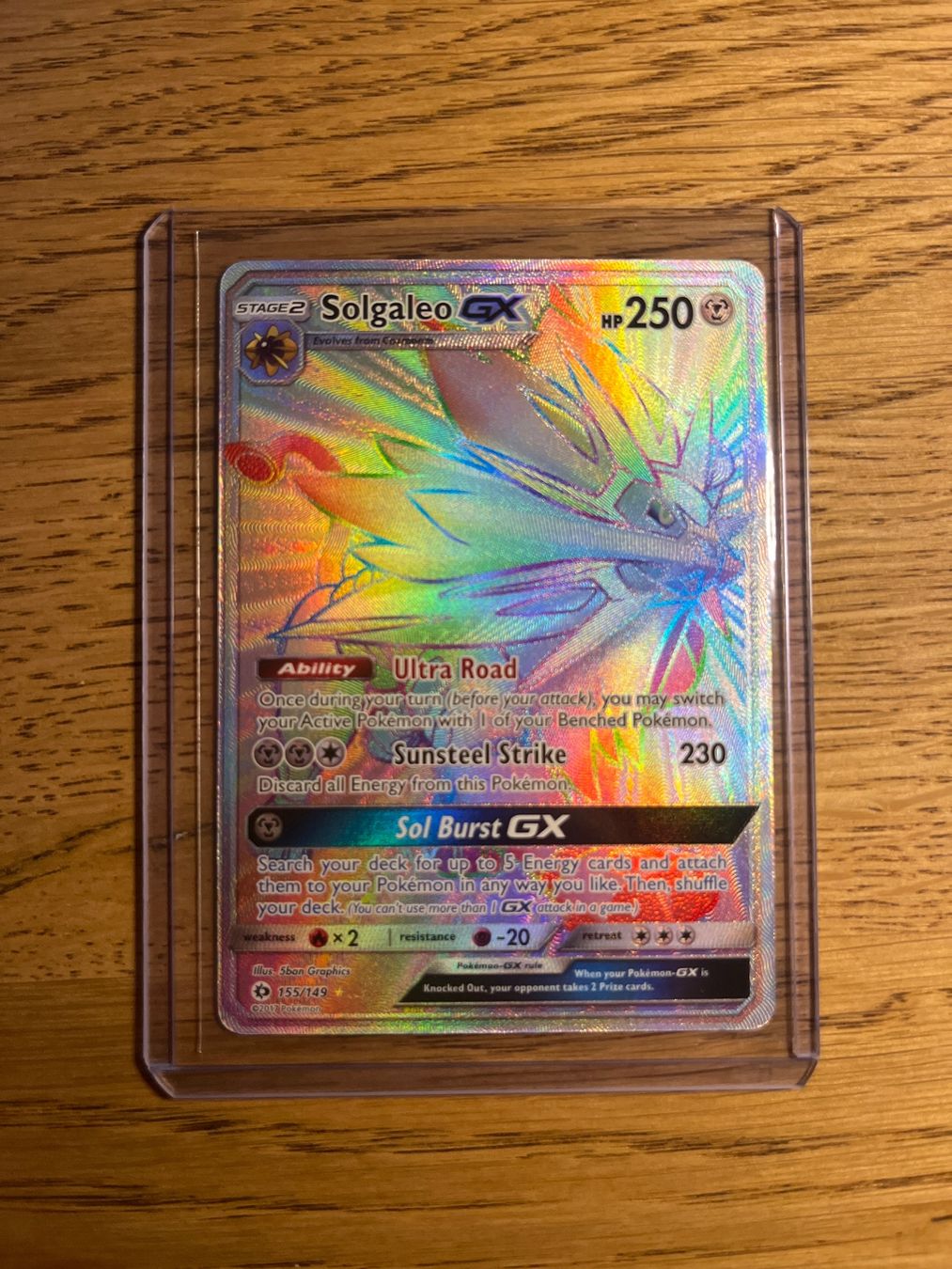 Pokémon Sammelbilder & Trading cards: Solgaleo Gx Rainbow, 155/149, Sun&Moon, Englisg – Neu (gemäss Beschreibung) aus Kaisten von JKsPokedeals