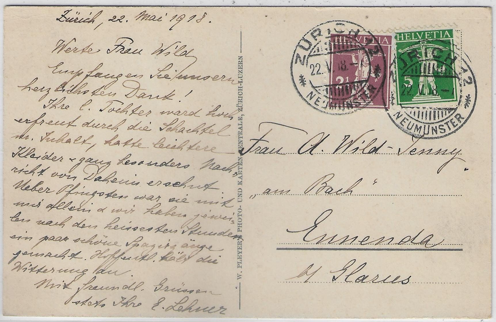 Cartes postales: Zürich - Alpenquai – D'occasion à Ettingen par Kartenplanet 1