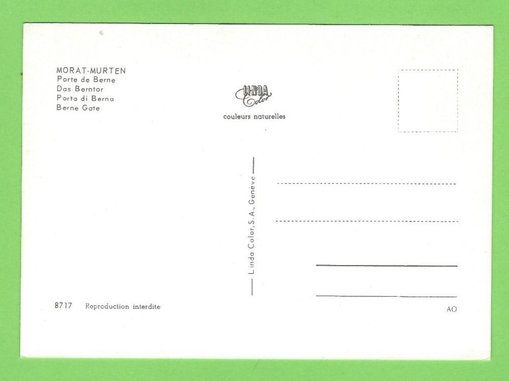 Cartoline postali: Murten, Das Berntor – Usato da Zürich venduto da t24_de 1