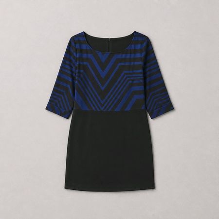 elegantes Kleid Büro oder Ausgang Gr. 38 neuw. schwarz blau