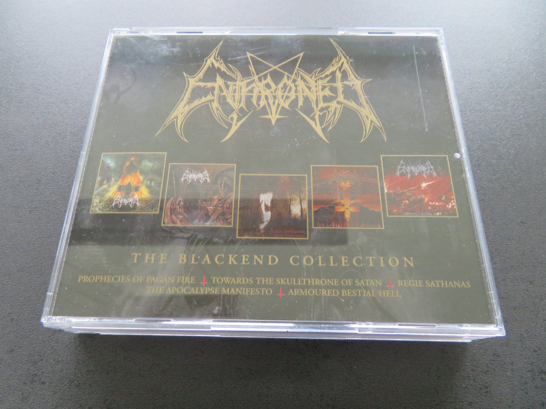 CD: ENTHRONED The Blackend Collection 4-CD Box 2011 Black Metal! – Usato da Niederbipp venduto da Onyx32