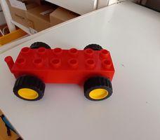 Lego Duplo Anhänger Element mit Rückzieh Automatik