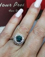 Bague avec zircons
