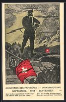 schweizerische Grenzbesetzung 1914, schw