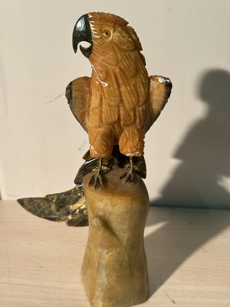 Tutte le decorazioni: Perroquet sculpté, albâtre, vintage, déco – Usato da Lausanne venduto da artnouveau04 2