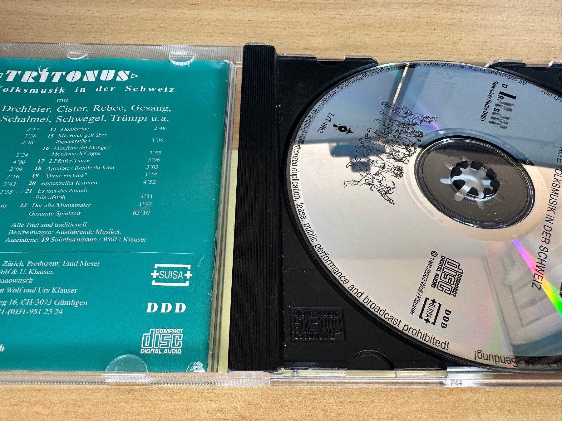 CDs: Tritonus - Alte Volksmusik in der Schweiz – Gebraucht aus Rikon im Tösstal von Alpenmutz 2
