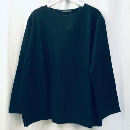 GWhite Strick Pullover LA Merino mit Cashmere marine Gr 38