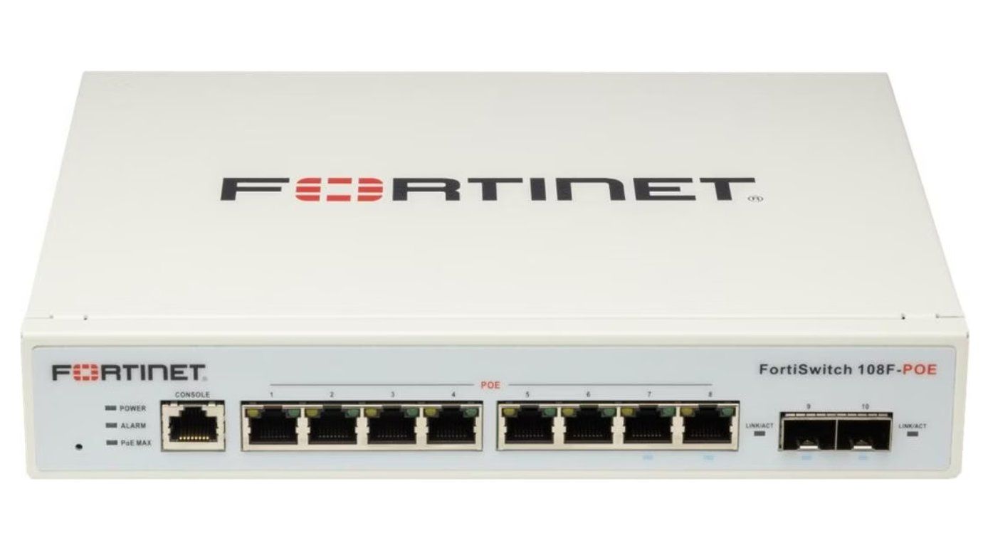 Hubs & Switches: Fortinet FortiSwitch-108F Managed Switch – Neu und originalverpackt aus Kreuzlingen von kaizo