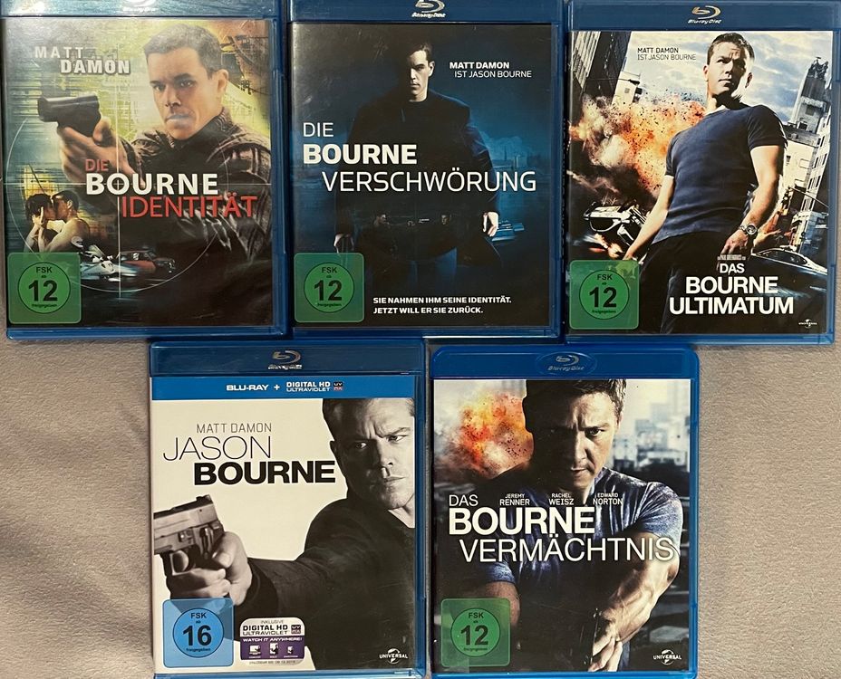 The Complete BOURNE 5 Movie Collection (Neu (gemäss Beschreibung)) in ...