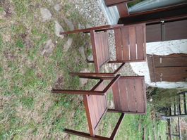 Teak Holz gebrauchte Gartenstühle