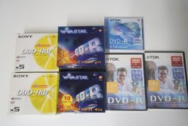 Neue DVD-RW, DVD-R, CD-R