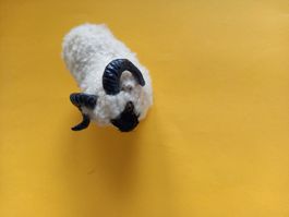Mouton, mérinos miniature ancien en plâtre