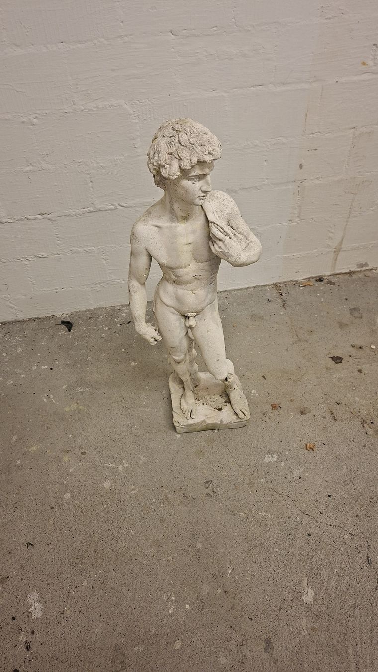 Tutte le decorazioni: Antiker Dävid von Michelangelo Figur, steinguss, gartenfigur – Usato da Adliswil venduto da daw_f26j
