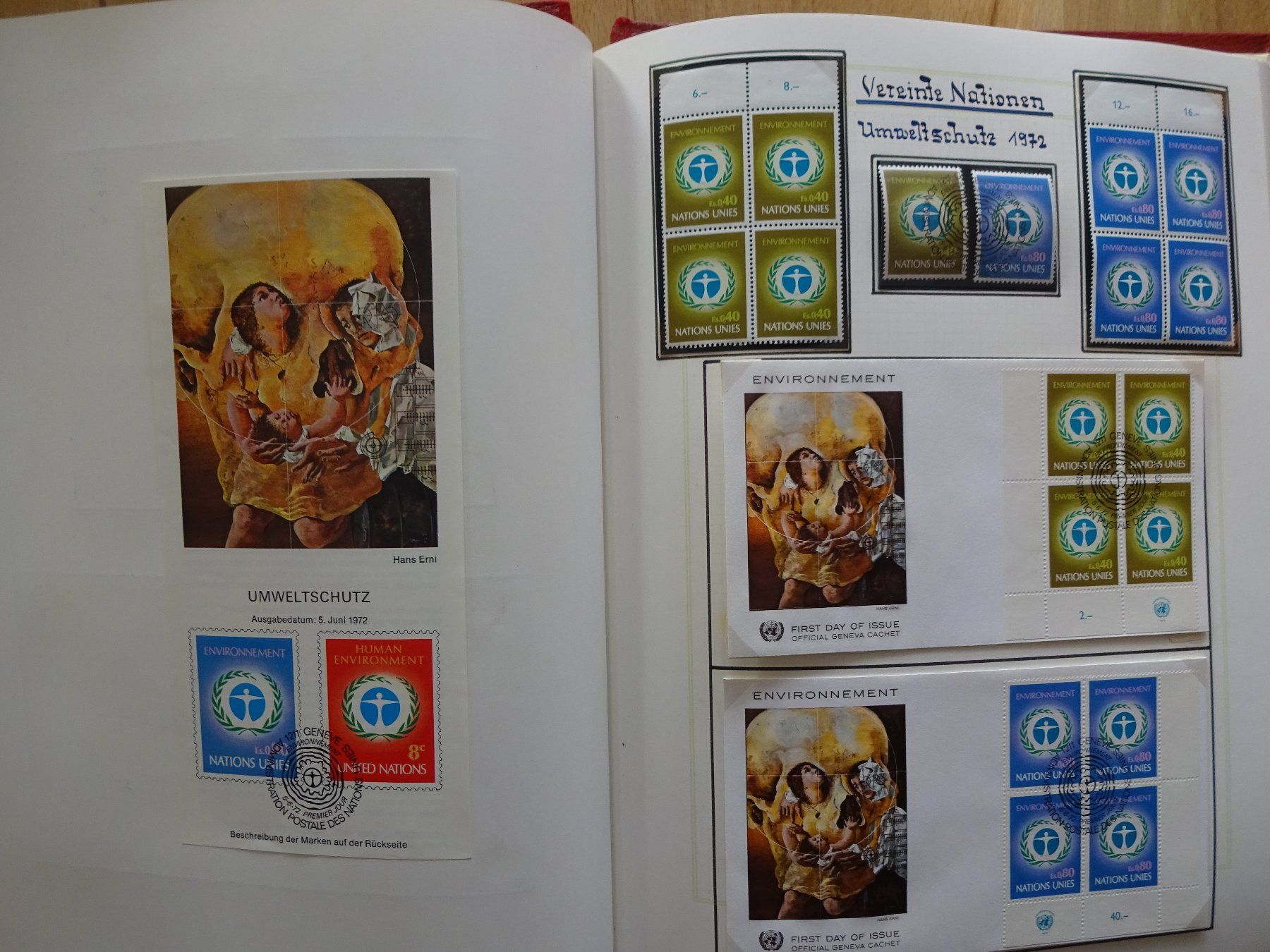Alle Briefmarken: Vereinte Nationen 1969 - 1978 – Gebraucht aus Goldach von armando_r