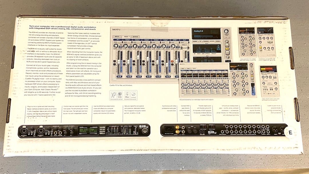 Konverter: MOTU 828 mk3 Firewire - Audio-Interface – Neu (gemäss Beschreibung) aus Stäfa von Ricasale 7