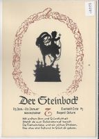Horoskop - Der Steinbock - Scherenschnitt