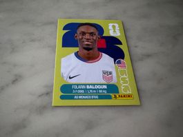 Panini FIFA Fussball WM 2026 Sticker Folarin Balogun USA 20