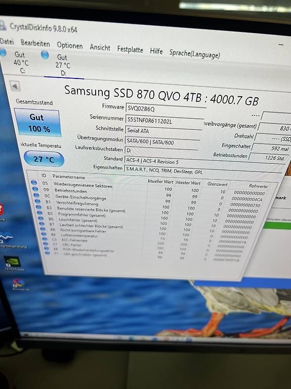 Samsung Schede di memoria: Samsung 870 QVO 4TB – Usato da Basel venduto da zar_792n 2