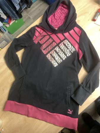 Puma Hoodie Kleid, Gr. 42 schwarz-pink, Top Zustand!