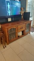 Meuble commode TV en bois massif