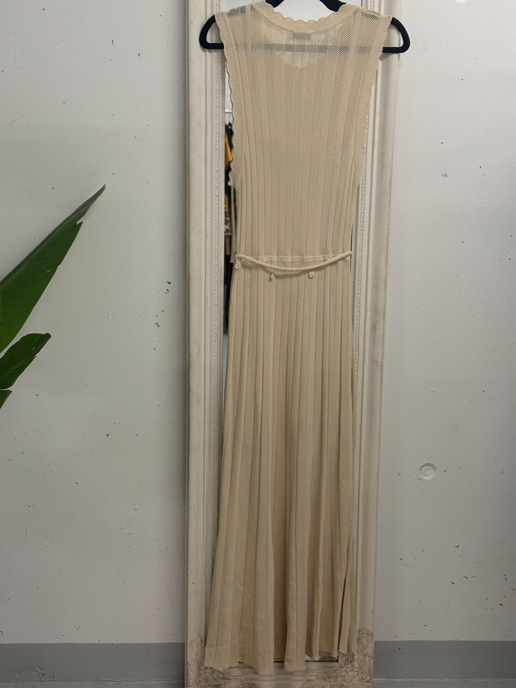 Sandro Kleider: Sandro Strickkleid creme 40 Boho Kleid Maxikleid Gürtel – Neu (gemäss Beschreibung) aus Regensdorf von secondchancefashion 5