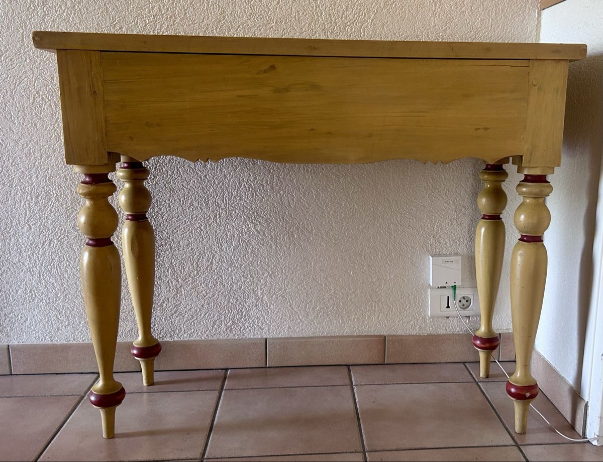 Cassettiere: Console et miroir assorti, style campagnard – Usato da Chêne-Bougeries venduto da Assouille 6