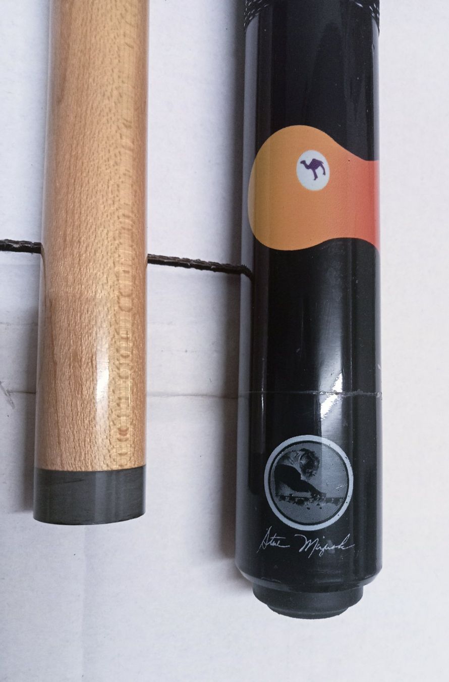Tavoli da biliardo: BILLIARD POOL QUEUE "CAMEL" by Steve Mizerak , 19-1/2oz. – Nuovo (secondo la descrizione) da thoerigen venduto da grimselcat 3