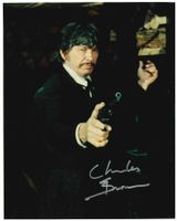 CHARLES BRONSON († 2003) - Grossfoto (20x25 cm) signiert COA