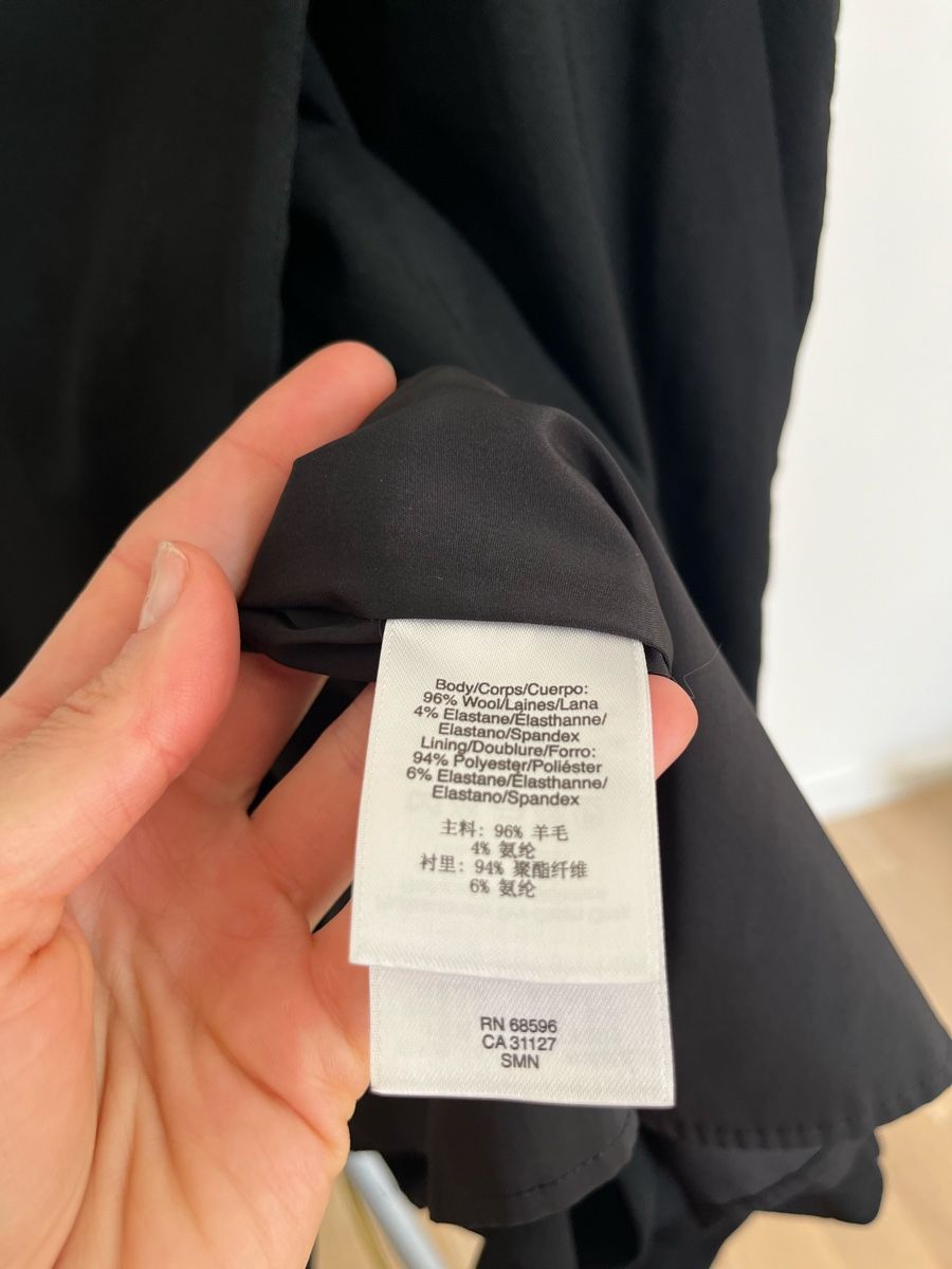 DKNY Vestiti: DKNY Ärmelloses schwarzes Wollkleid – Usato da Zürich venduto da olg_m6st 3