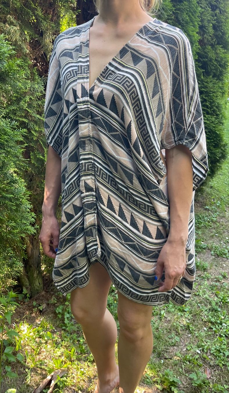 Vila Tuniche: Vila Chic kimono tunica lunga di viscosa--1-Size – Nuovo (secondo la descrizione) da Gordevio venduto da LanaZimm 2
