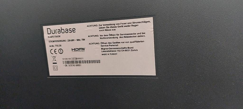 Durabase Televisori: Fernseher Durabase – Usato da Belp venduto da Laura1234