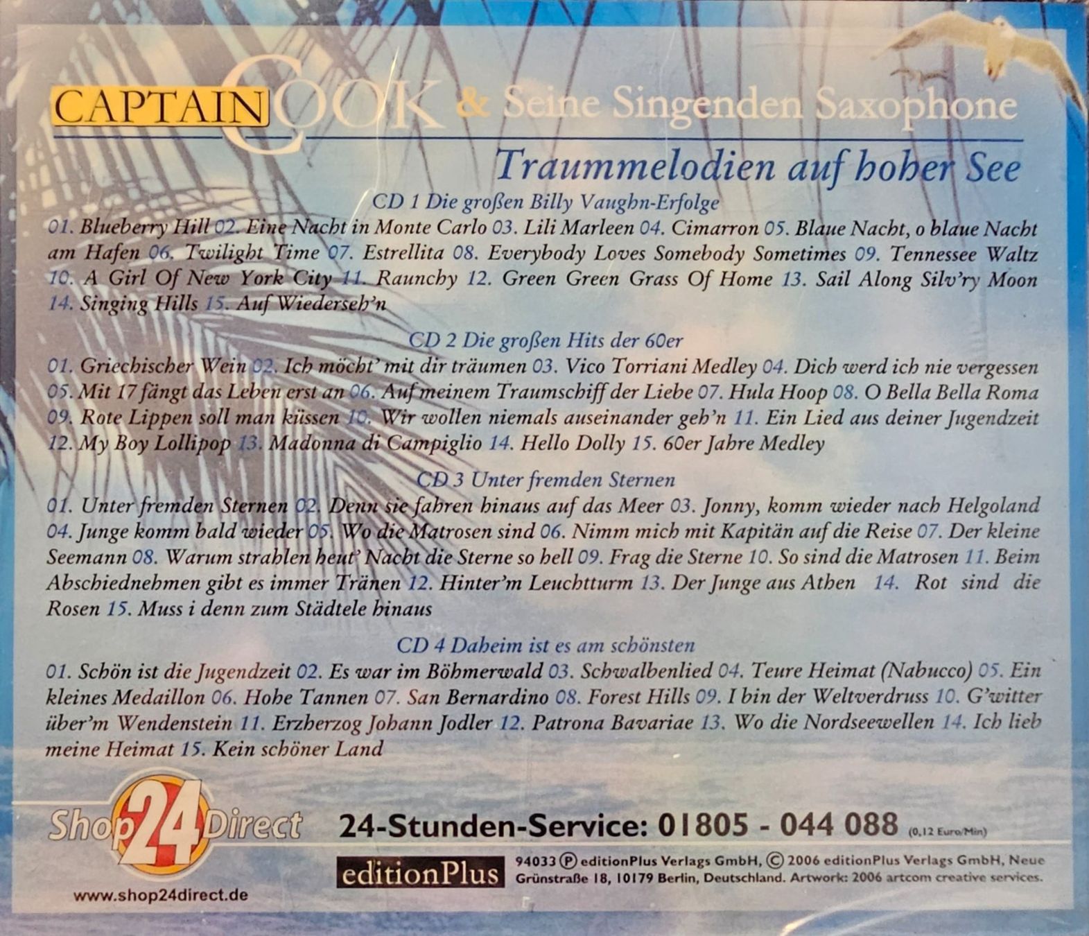 CDs: Captain Cook - Traummelodien auf hoher See – Neu und originalverpackt aus Wahlen b. Laufen von Cg10 1