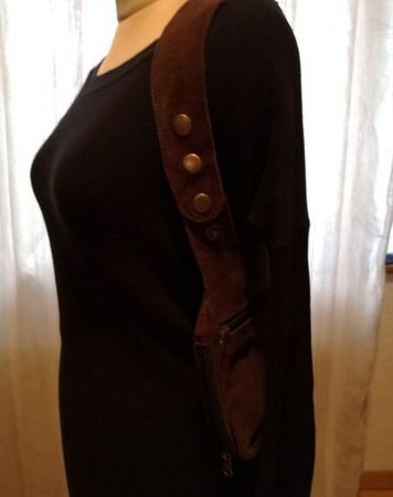 Leder Seitentasche