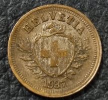1 RAPPEN JAHR 1937 - SCHWEIZ