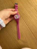 Mädchenuhr Frozen pink, guter Zustand
