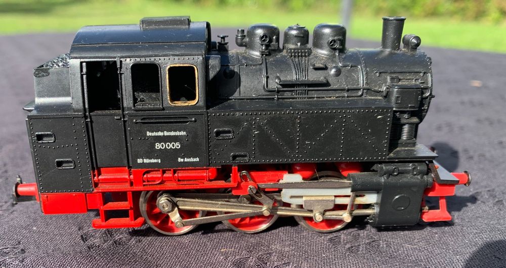 Loco Vapeur Fleishmann HO BR 80005 – Réf 1321, Sans Boîte