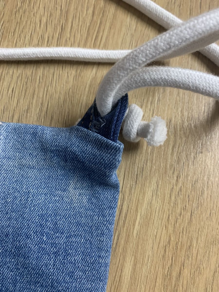 Borse: Upcycling Turnbeutel geschneidert Jeans Rucksack, Kitchener – Nuovo (secondo la descrizione) da Aarau venduto da REVIVI 5