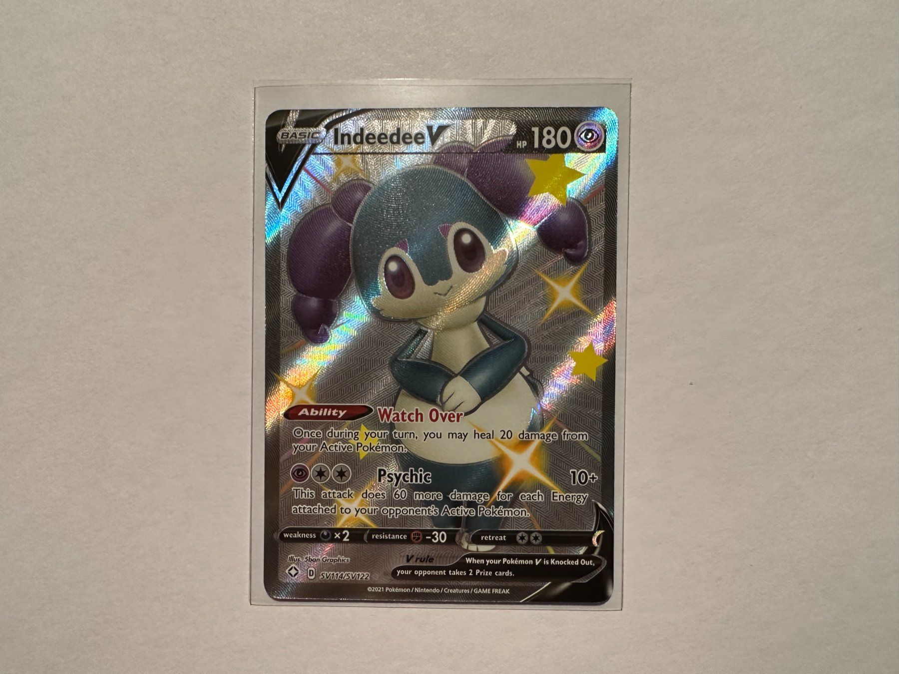 Pokémon Carte collezionabili: Indeedee V Shiny Shining Fates EN – Usato da Hagendorn venduto da Pokecollectorch