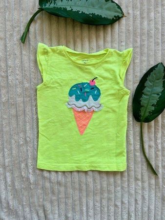 Sommerliches Carters T-Shirt, Gr. 2T, Neon Gelb, Glace!