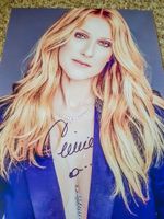 Celine Dion - Autogramm auf Foto