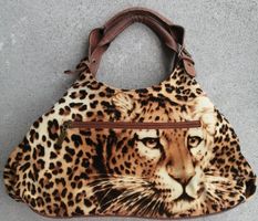 Leoparden-Tasche – Handtasche mit Tiermuster, Top Zustand
