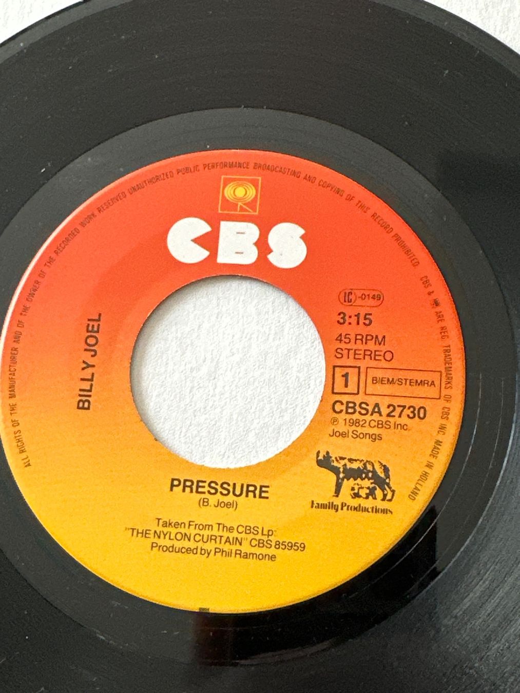 Dischi in vinile: Billy Joel - Pressure/Laura (7" Single 1982) – Usato da Wabern venduto da fri_t6kq 2