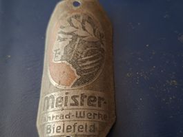 plaquette de cadre velo farrader oldtimer Meister collector 
