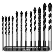 * Dreiecksbohrer 5*4+6*4+8*2+10+12mm  (12Stk)
