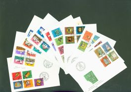Pro PATRIA Fdc Sätze 1976-85 (F634)