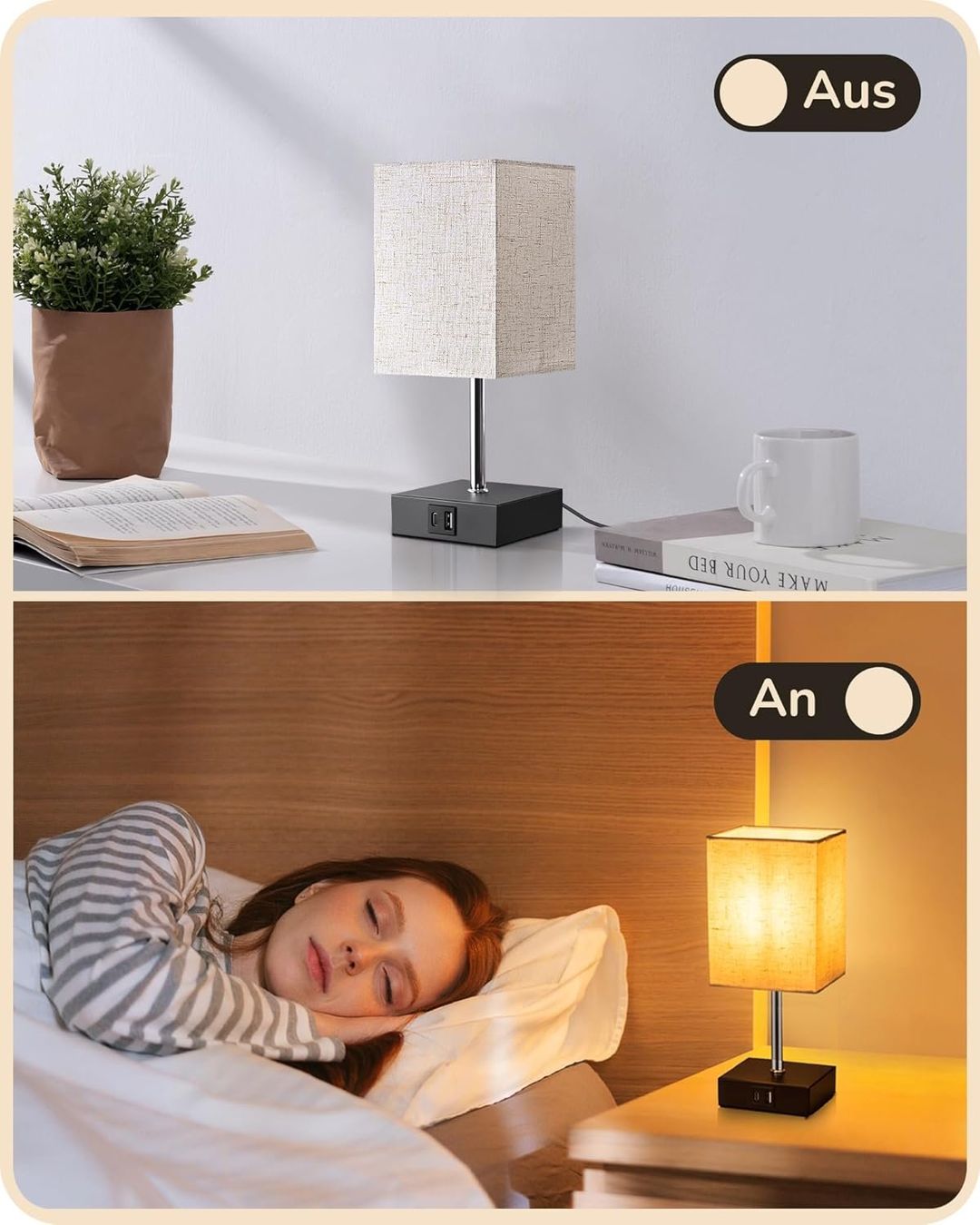 Lampade: Nachttischlampe Touch Dimmbar 2er Set – Nuovo e nell'imballaggio originale da Nuglar venduto da SaleRitter 5