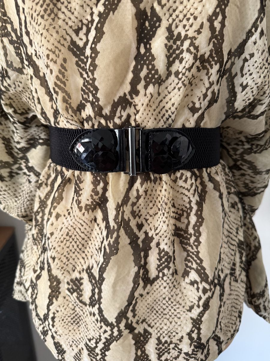 Blusen: Animal Print Tunika mit Gürtel, Gr. M – Gebraucht aus Lugano von rebecca.wardrobe 2