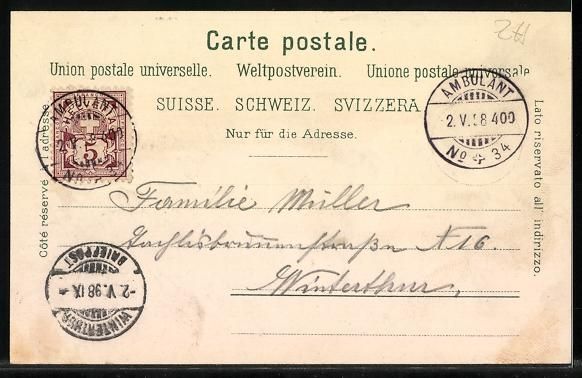 Cartes postales: Litho Bachtel, Blick vom Bachtel auf die – D'occasion à Berlin par bartko-reher 1