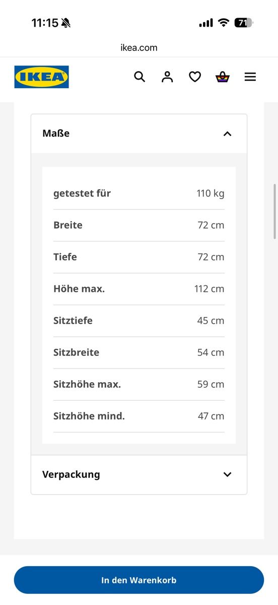 Ikea Sedie: Mullfjället Bürostuhl Drehstuhl inkl. Armlehnen – Usato da Bassersdorf venduto da Sandy456 7